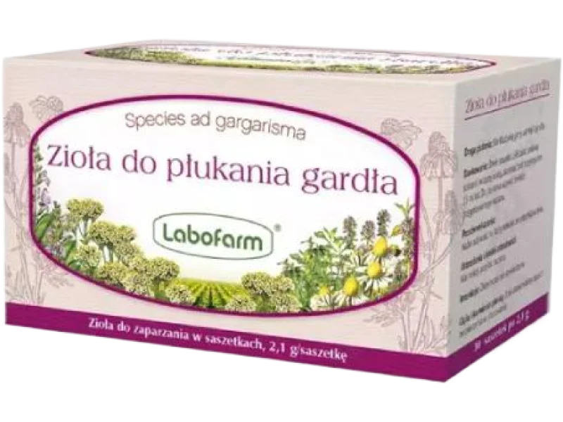 Zioła do płukania gardła, saszetki