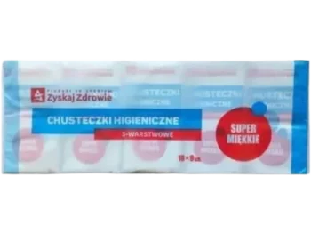 Zdjęcie produktu ZYSKAJ ZDROWIE Chusteczki higieniczne 3-warstwowe