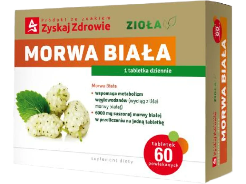 ZYSKAJ ZDROWIE Morwa biała, tabletki powlekane, 600 mg