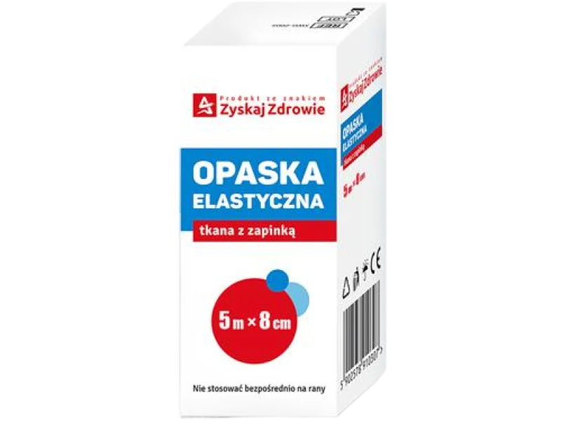 ZYSKAJ ZDROWIE Opaska elastyczna tkana z zapinką