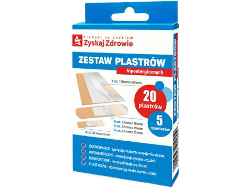 ZYSKAJ ZDROWIE Zestaw plastrów hipoalergicznych, plastry